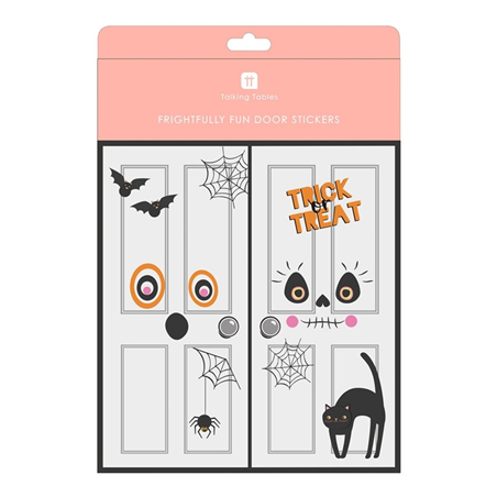 Adesivi Per Porta Halloween Fogli A3 6pz