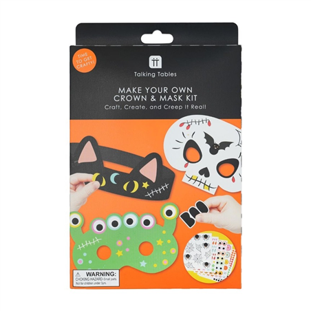 Kit Maschere E Cerchietti Halloween 12pz