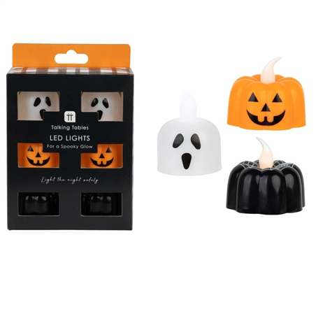 Candela Tealight Halloween Led 6pz Assortiti