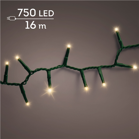 Filo 750led Twinkle Compact 8 Function 1600cm Green/soft Gold