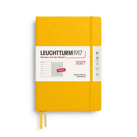 Agenda 12m A5 Settimanale Hard Con Note 2027 Sunflower