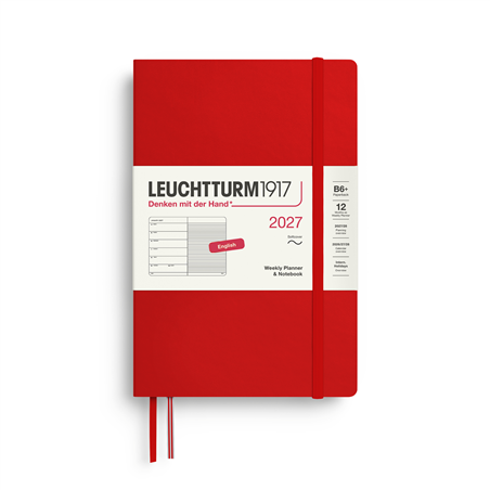 Agenda 12m B6p Settimanale Soft Con Note 2027 Cherry