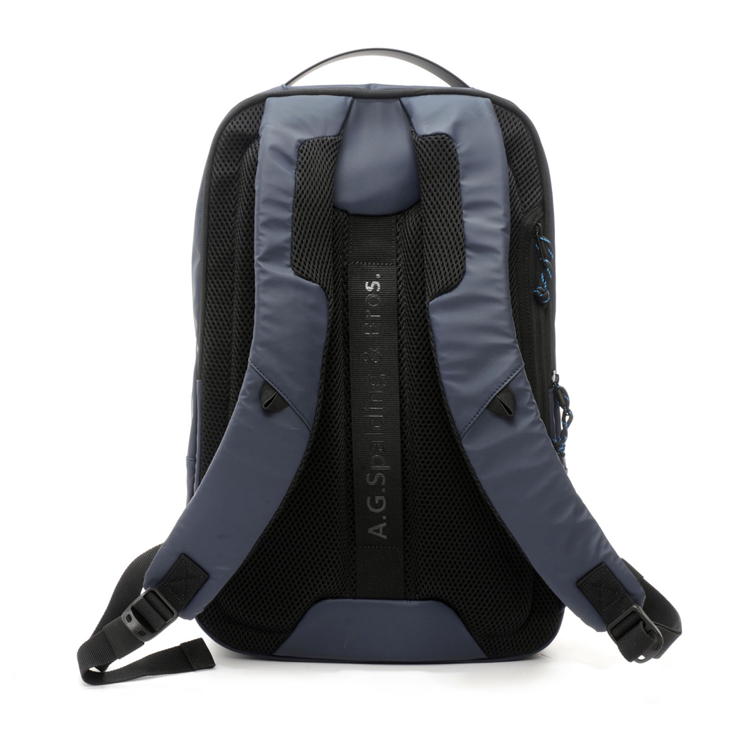 Zaino Round Rubber Nylon Gommato Blu — immagine 3