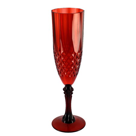Flute Plastica Riutilizzabile  220ml Ambra