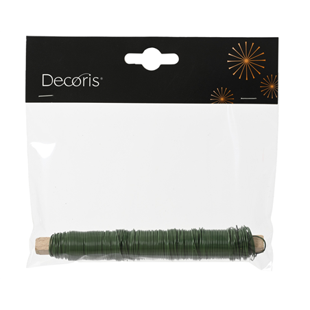 Wire Iron Laquered Green H14cm