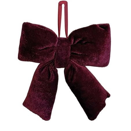 Fiocco Velluto Puffed Burgundy 12cm
