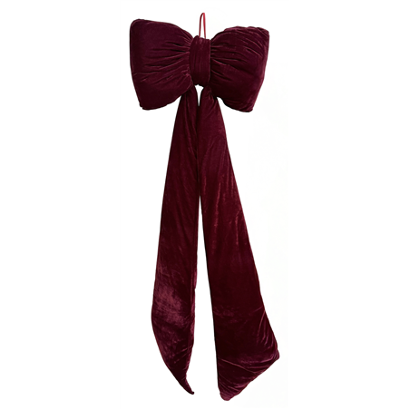 Fiocco Velluto Code Lunghe Puffed 180cm Burgundy
