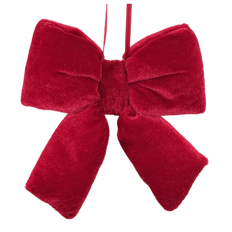 Fiocco Velluto Puffed Red 12cm