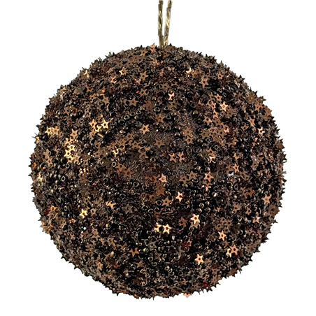 Sfera D10cm Perline A Stella Brown