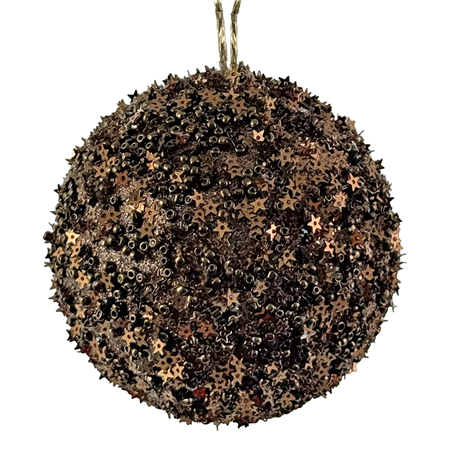 Sfera D8cm Perline A Stella Brown