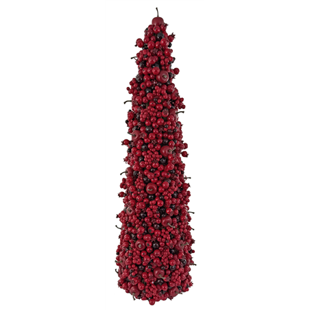 Albero Cono Mixed Berry Red H60cm