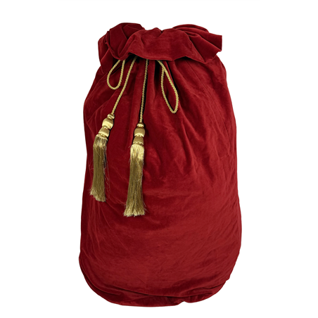 Sacco Doni Velluto Rosso Nappe Oro 140cm