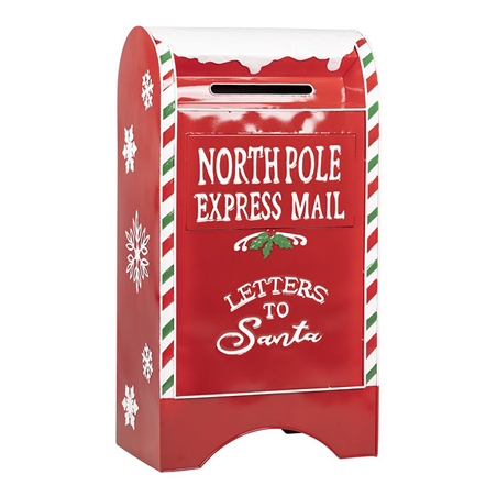 Cassetta Postale Metallo North Pole 81cm Red White