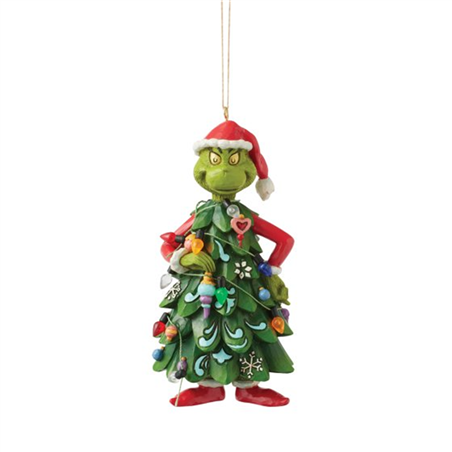 Ornamento Grinch Jimshore Grinch Dressed As Christmas Tree Ho