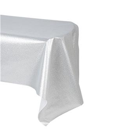 Tovaglia Impermeabile 120x300cm Glitter Silver