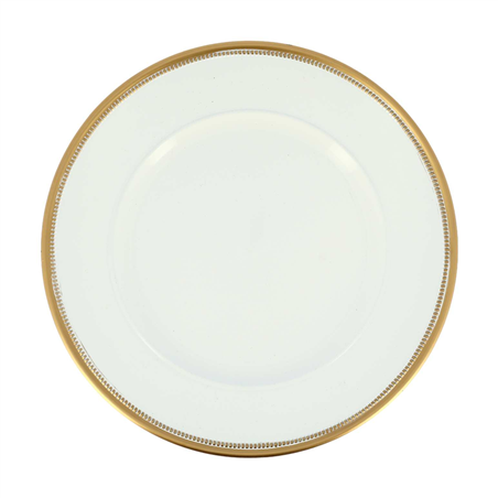 Sottopiatto Riutilizzabile Harmonie D33cm White Gold