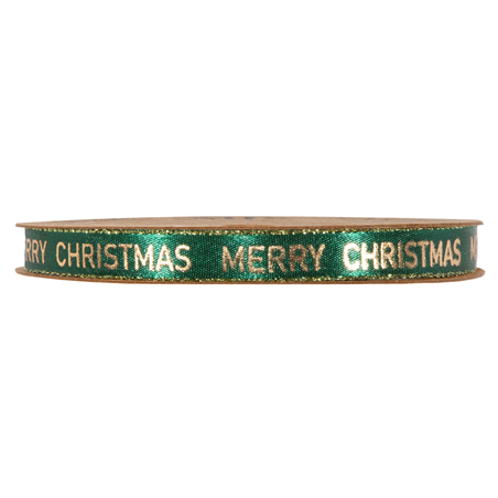 Nastro Merry Christmas Mm10x20mt Dark Green