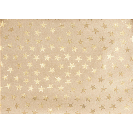 Tessuto Gold Stars Cm140x2,4mt