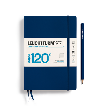 Notebook A5 120g Edition Carnet De Notes Hard Bleu Marine