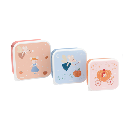 3 Scatoline Snack 3 Misure  500ml   Mouse Faires