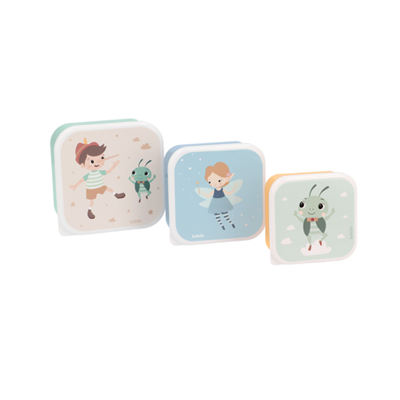 3 Scatoline Snack 3 Misure  500ml   Pinocchio
