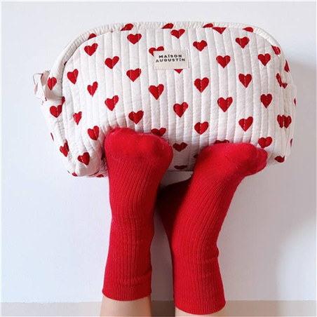 Necessaire Da Toilette 100% Cotone 26x21x12cm Love Cherry