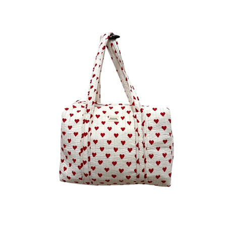 Borsa Weekend 100%cotone 45x30x18cm Love Cherry