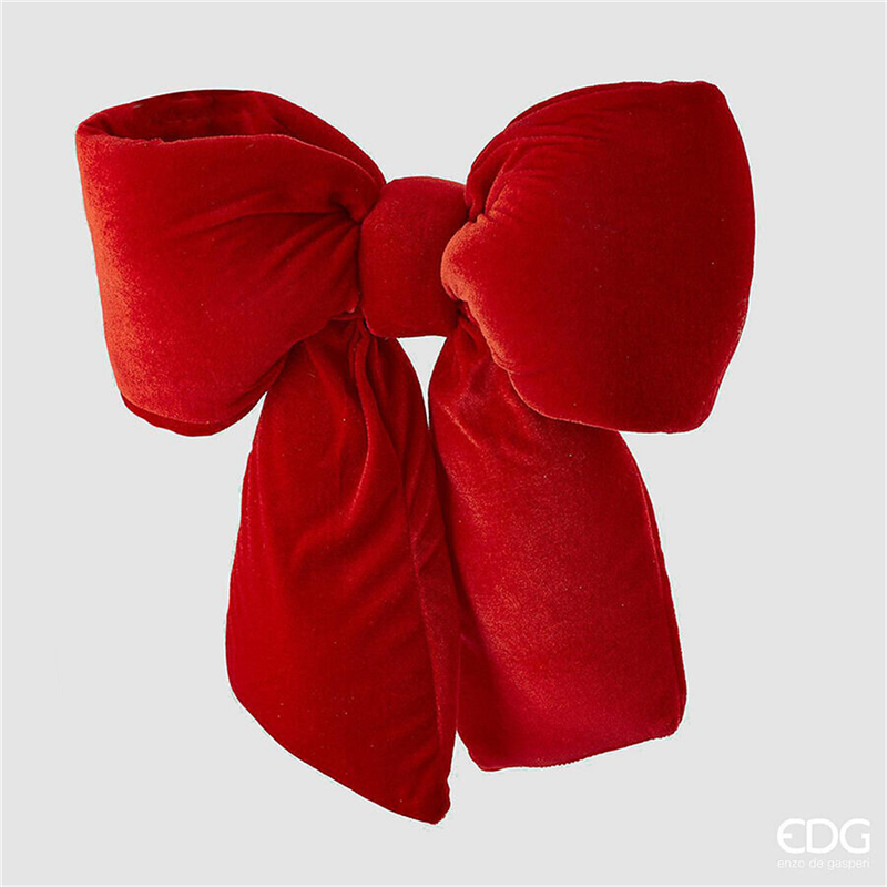 Fiocco Velluto H43cm D40cm Red — immagine 3