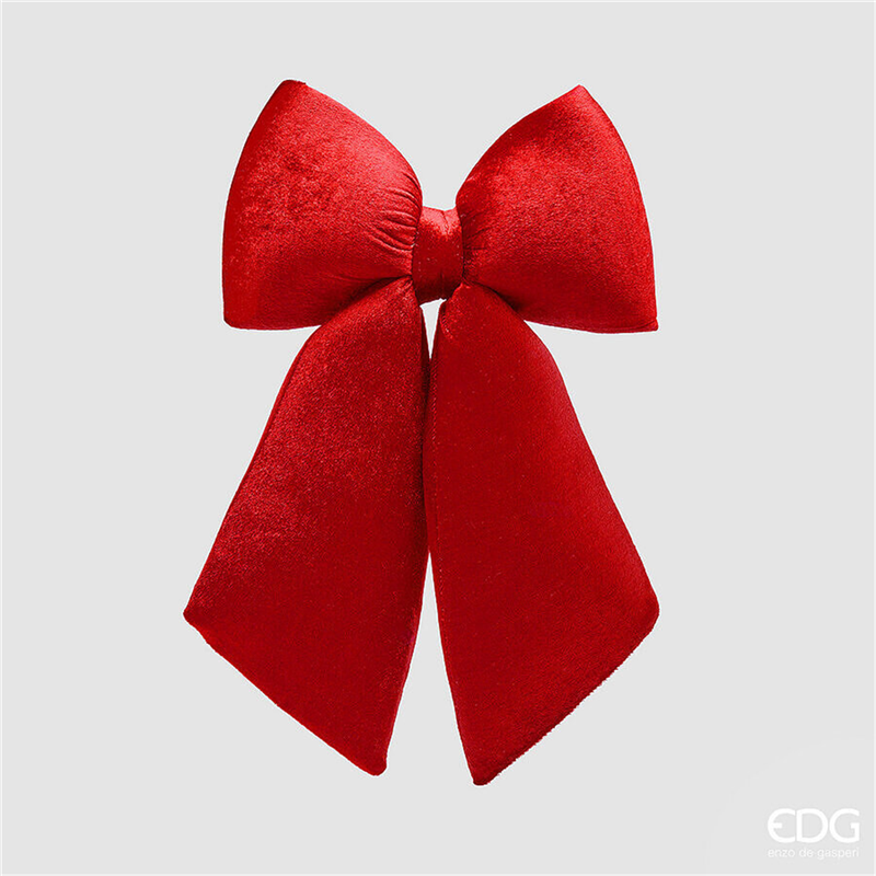 Fiocco Velluto H38cm D27cm Red — immagine 3