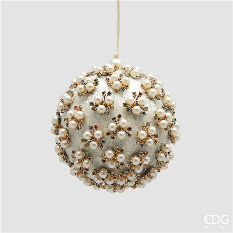 Sfera D10cm Pvc Elizabeth White — immagine 2