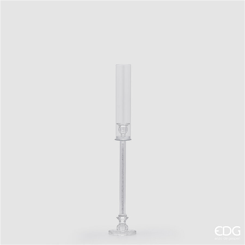 Portacandela Crystal Cilindro H69cm D10cm Trasparente — immagine 2