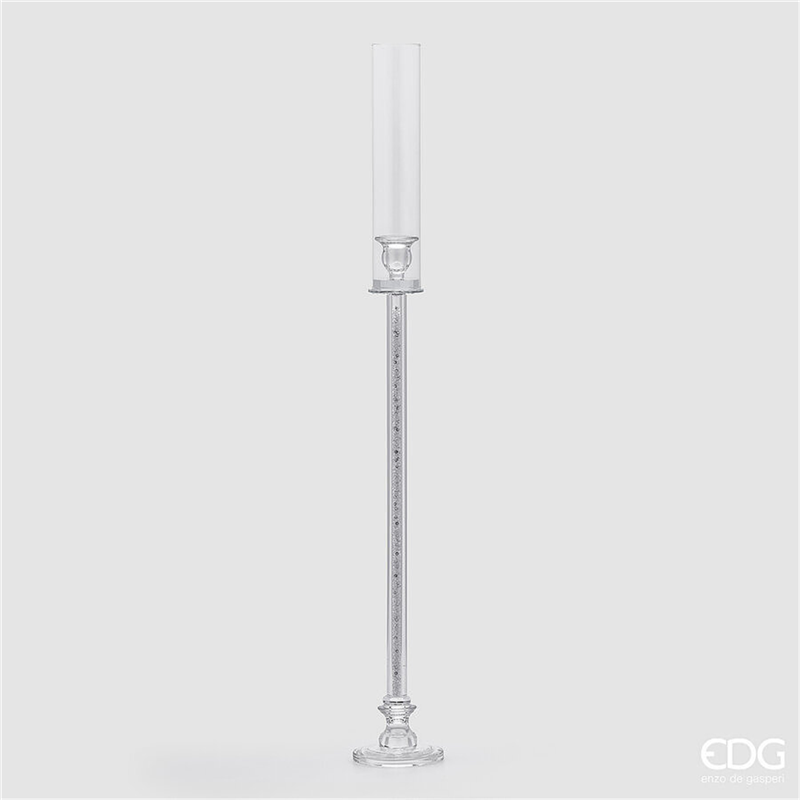 Portacandela Crystal Cilindro H89cm D10cm Trasparente — immagine 2