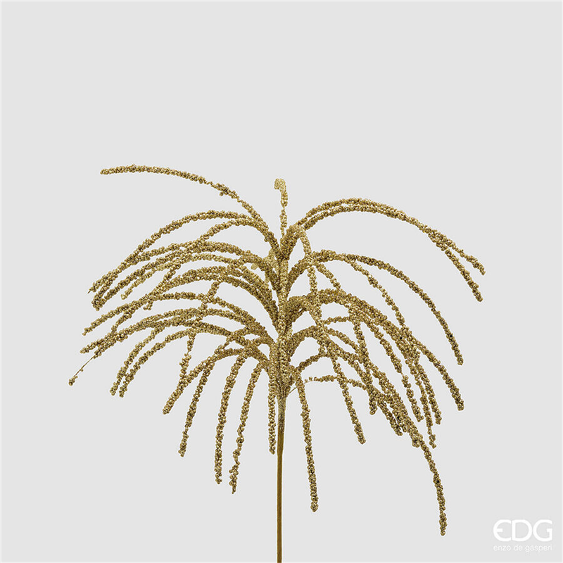 Spiga Glitter Con Ramo H60cm Gold — immagine 2