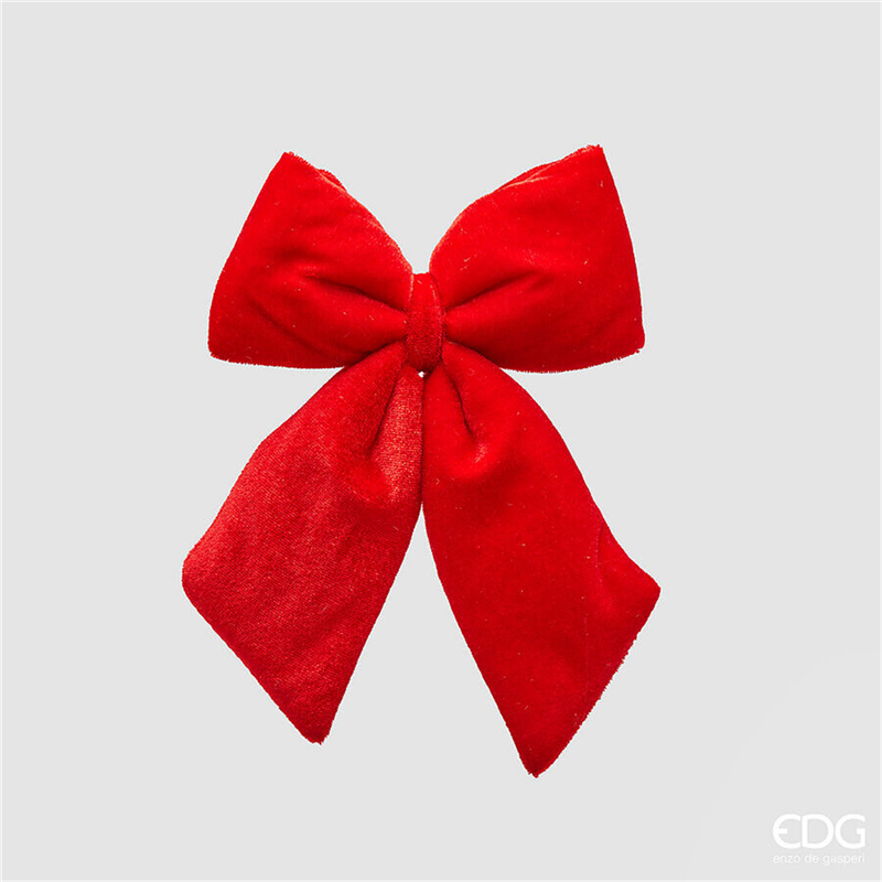 Fiocco Velluto H20cm D15cm Red — immagine 2
