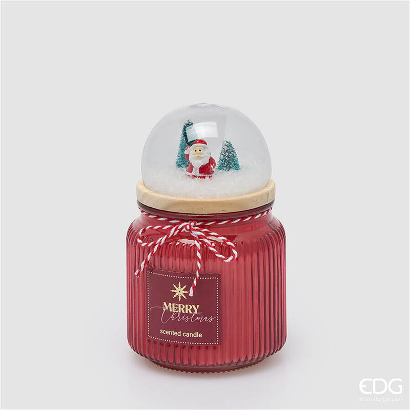 Candela Vetro Cupola Profumata H15cm D10cm Honeyed Apple — immagine 2