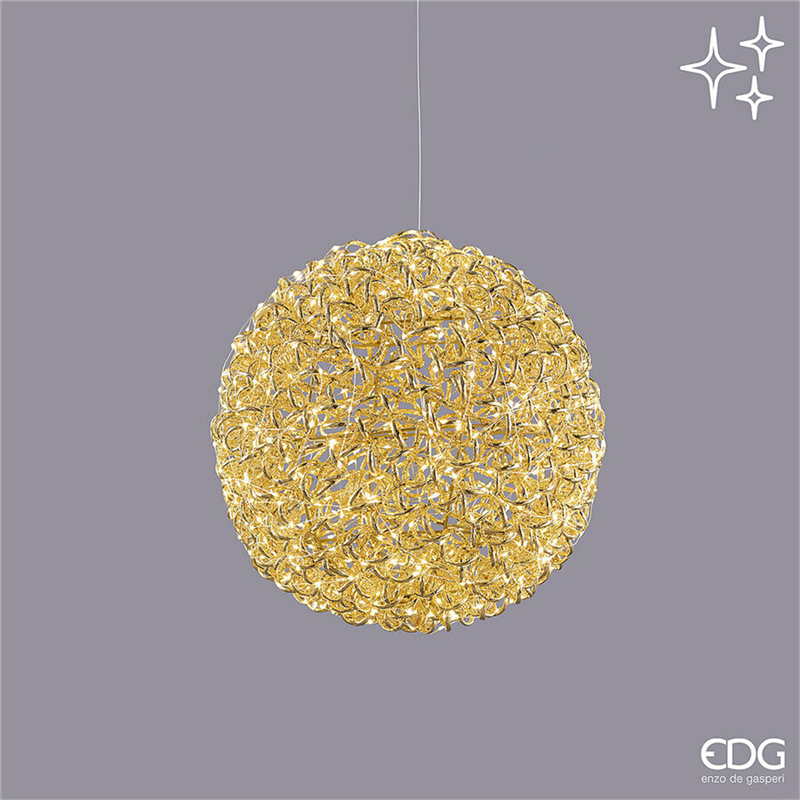 Sfera Curly D40cm 600microled Gold Gold-Interno — immagine 2