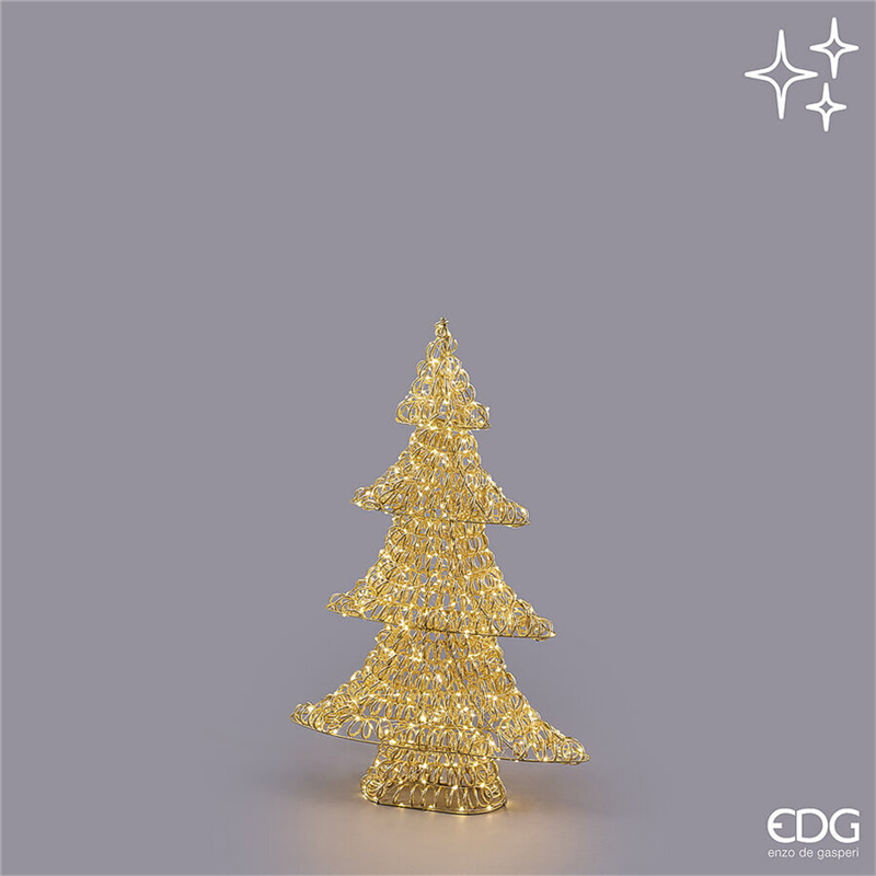 Albero Curly H80cm D53cm 600microled Gold Interno/esterno — immagine 2