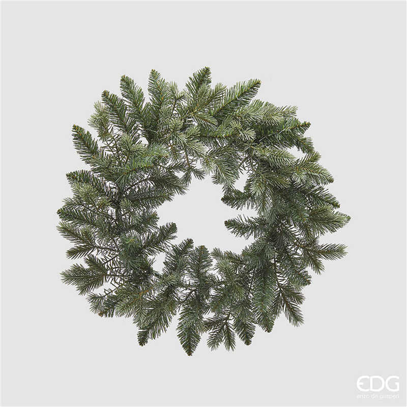Corona D45cm Pino Argentato Sage — immagine 2