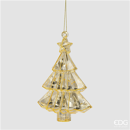Ornamento Pvc Albero Diamante H17cm Gold