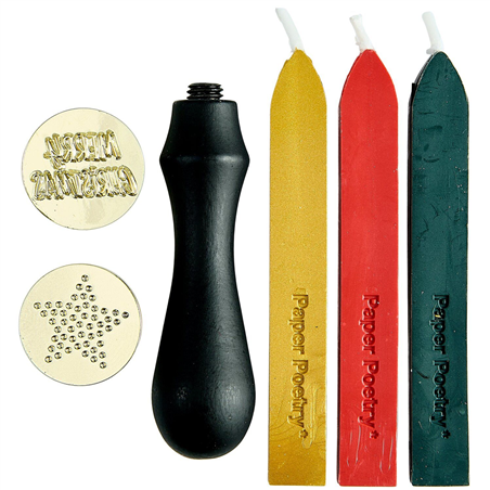 Kit Cera Lacca Christmas  Gold Red Green