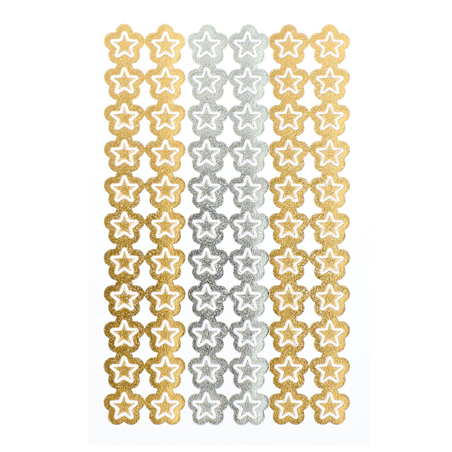Stickers Mini Stickers Stelline Gold Silver