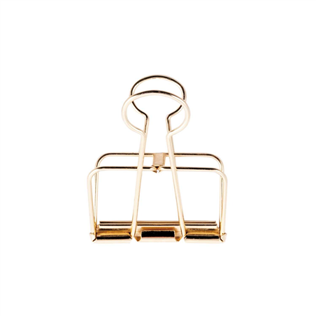 Wire Clips 19mm 6pz  Gold
