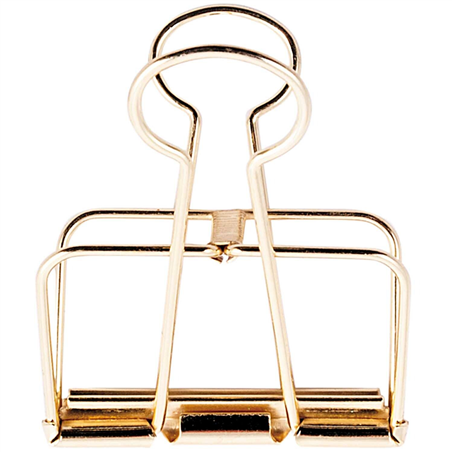 Wire Clips 51mm   Gold