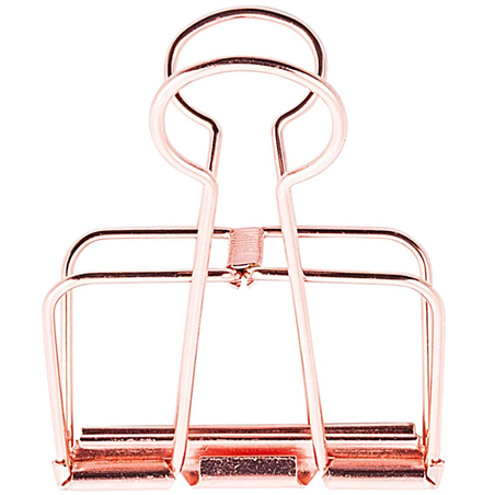 Wire Clips 51mm   Rose Gold