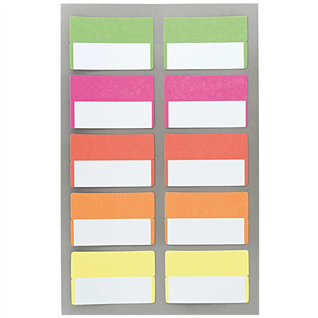 Office Stick, Index Labels Neoon 4 Sheets