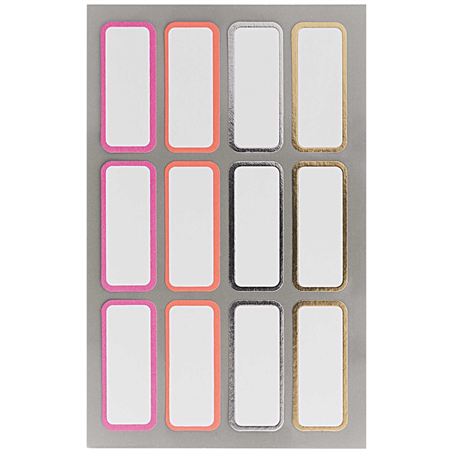 Office Stick, Labels Gold/silv 4 Sheets