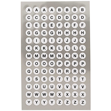 Office Stick,whi Abc Dots 8,5m 4 Sheets