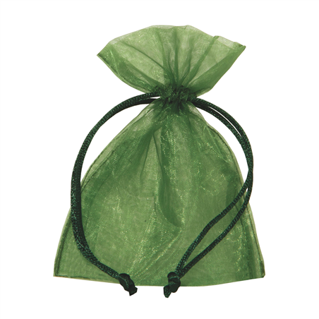Bustina Organza Cm12h17cm  Conf. 10 Pz Dark Green