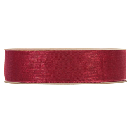 Nastro Organza Matt Mm25x20mt Bordeaux