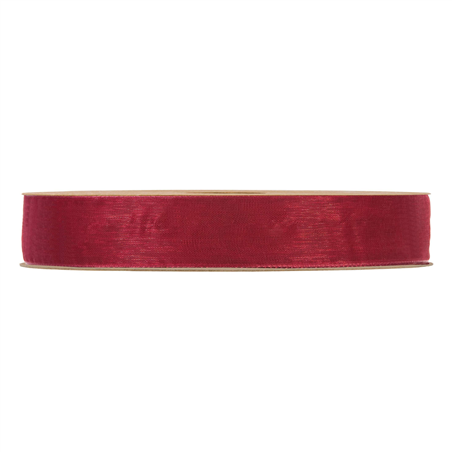 Nastro Organza Matt Mm15x50mt Bordeaux
